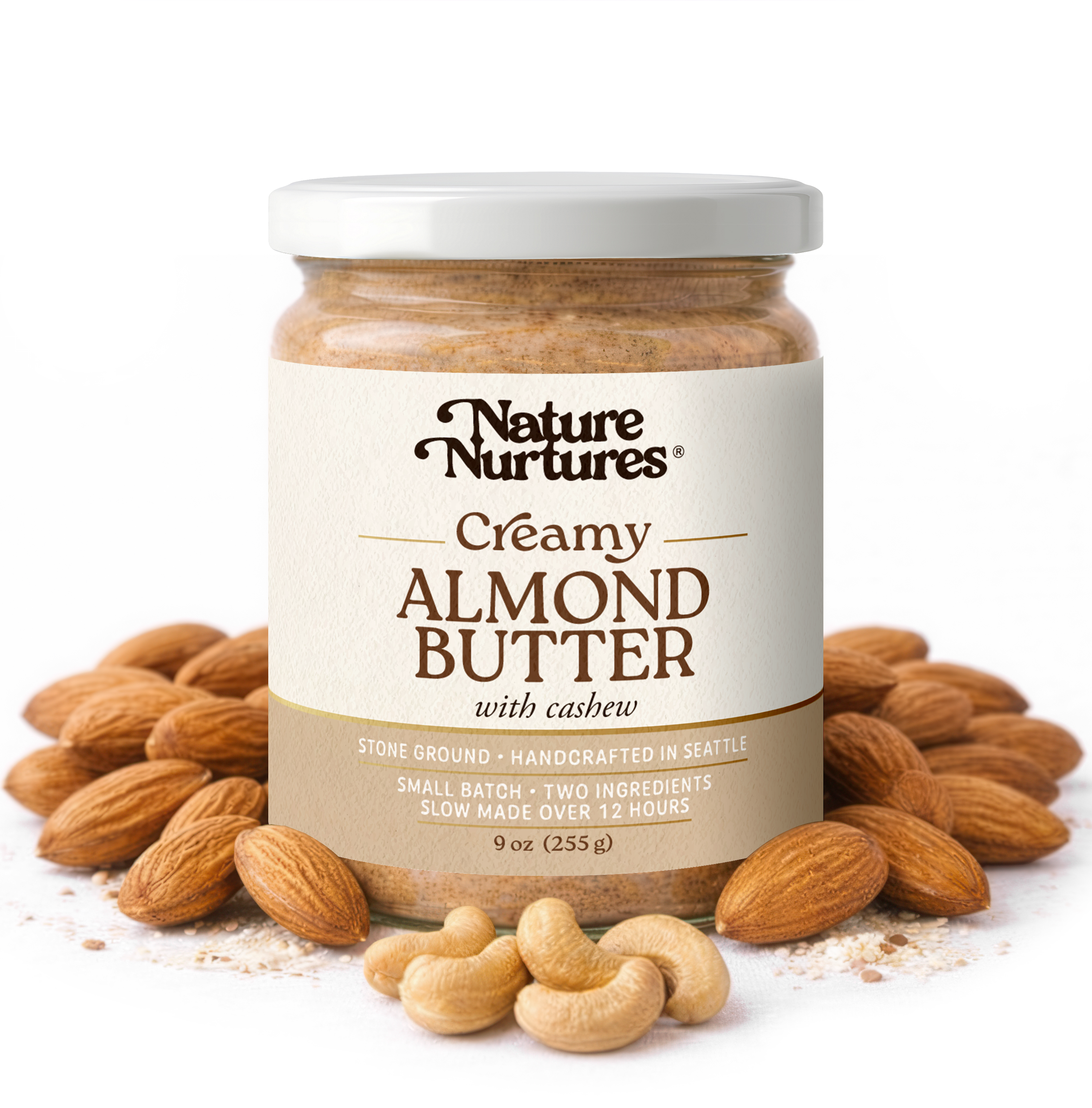 Organic Creamy Almond Butter with Cashew