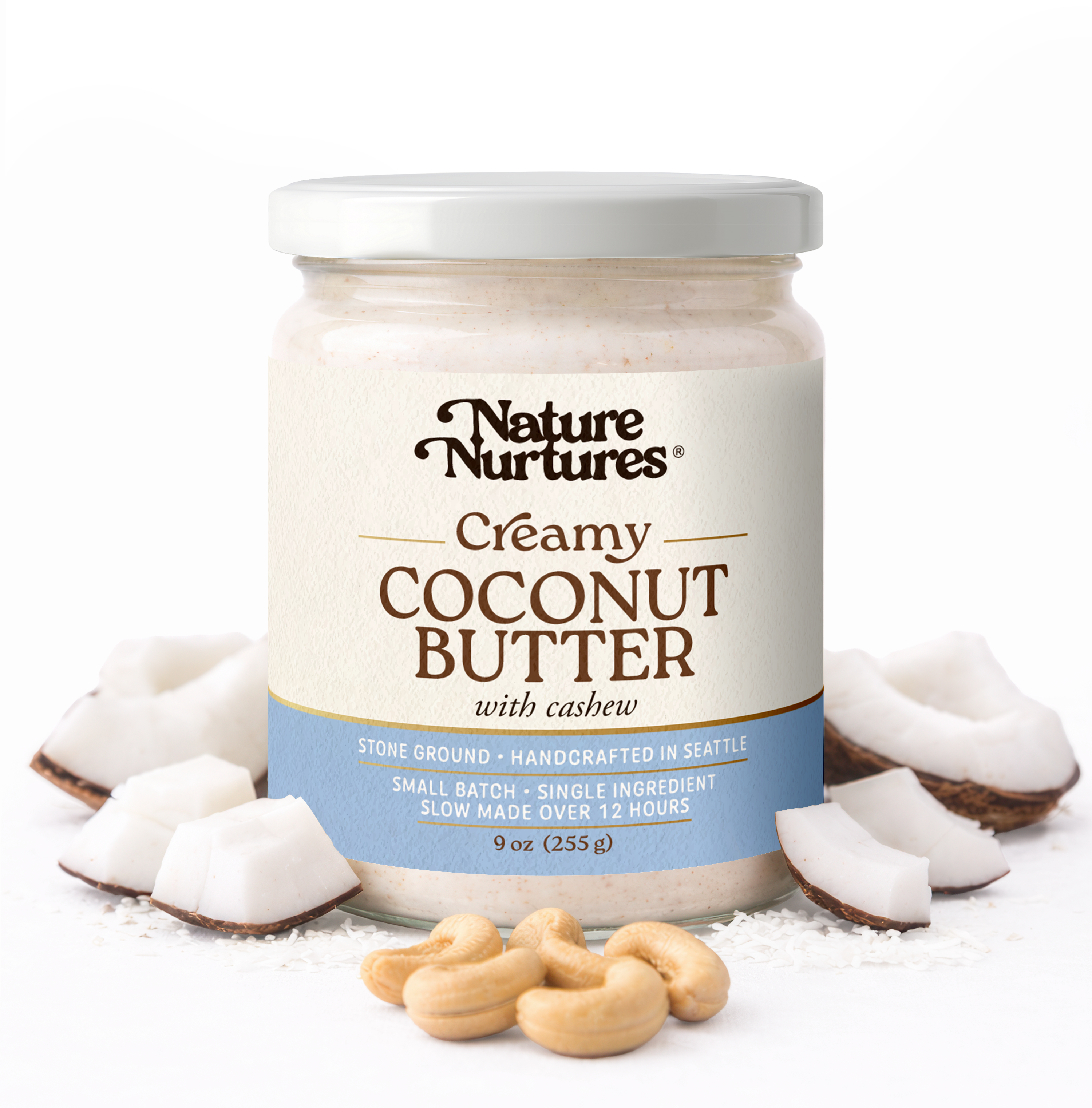 Organic Creamy Coconut Butter with Cashew