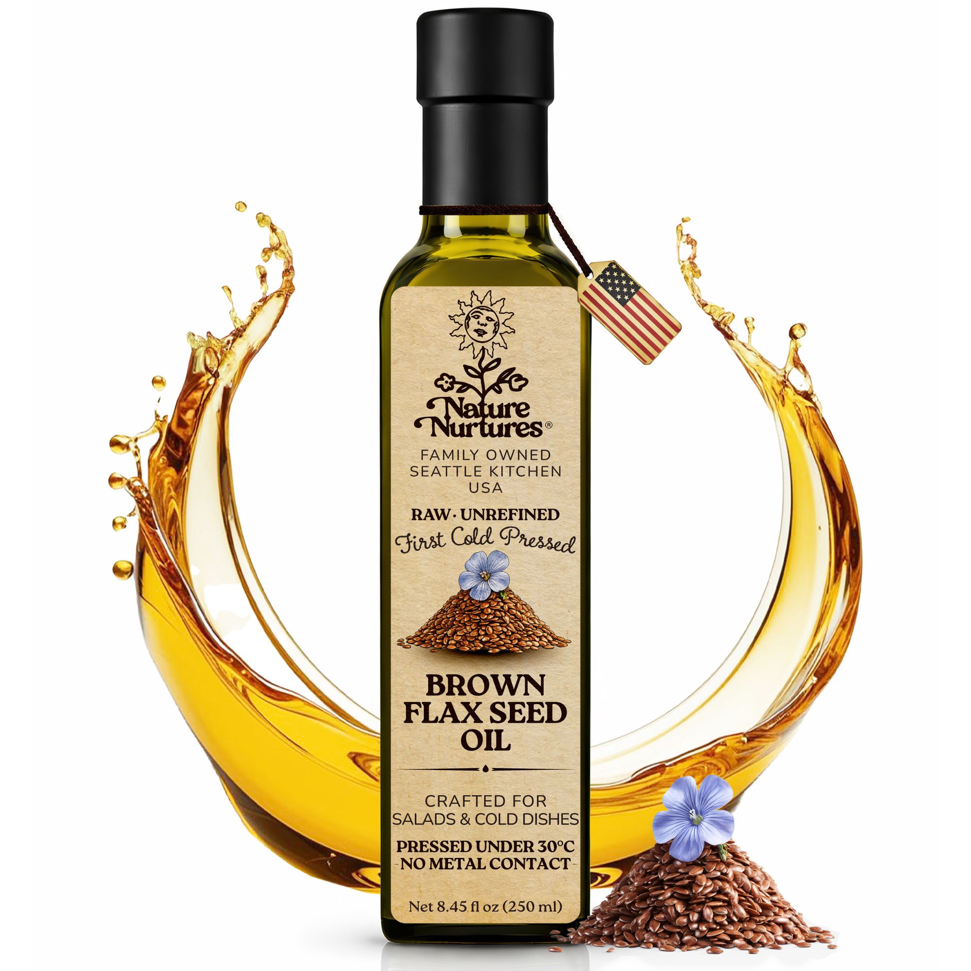 Brown Flaxseed Oil