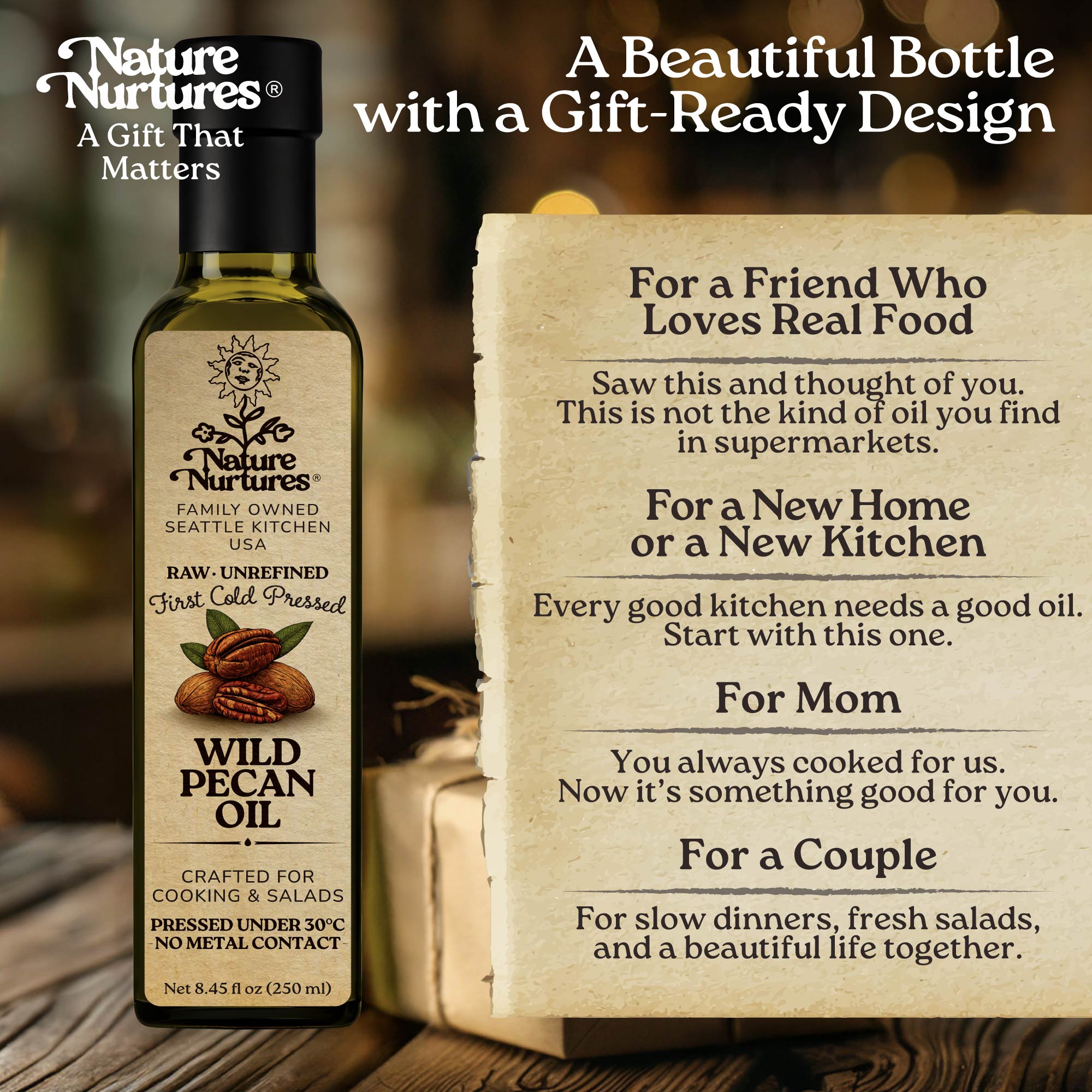 In the end, it becomes more than a bottle, it becomes something you share, like when someone says, “This one is really smooth, try it,” or brings it into a quiet evening with, “It goes perfectly with something simple,” or adds it gently to a dish and smiles, “You’ll feel the difference.” It becomes part of warm meals, slow moments, and flavors that stay with you.