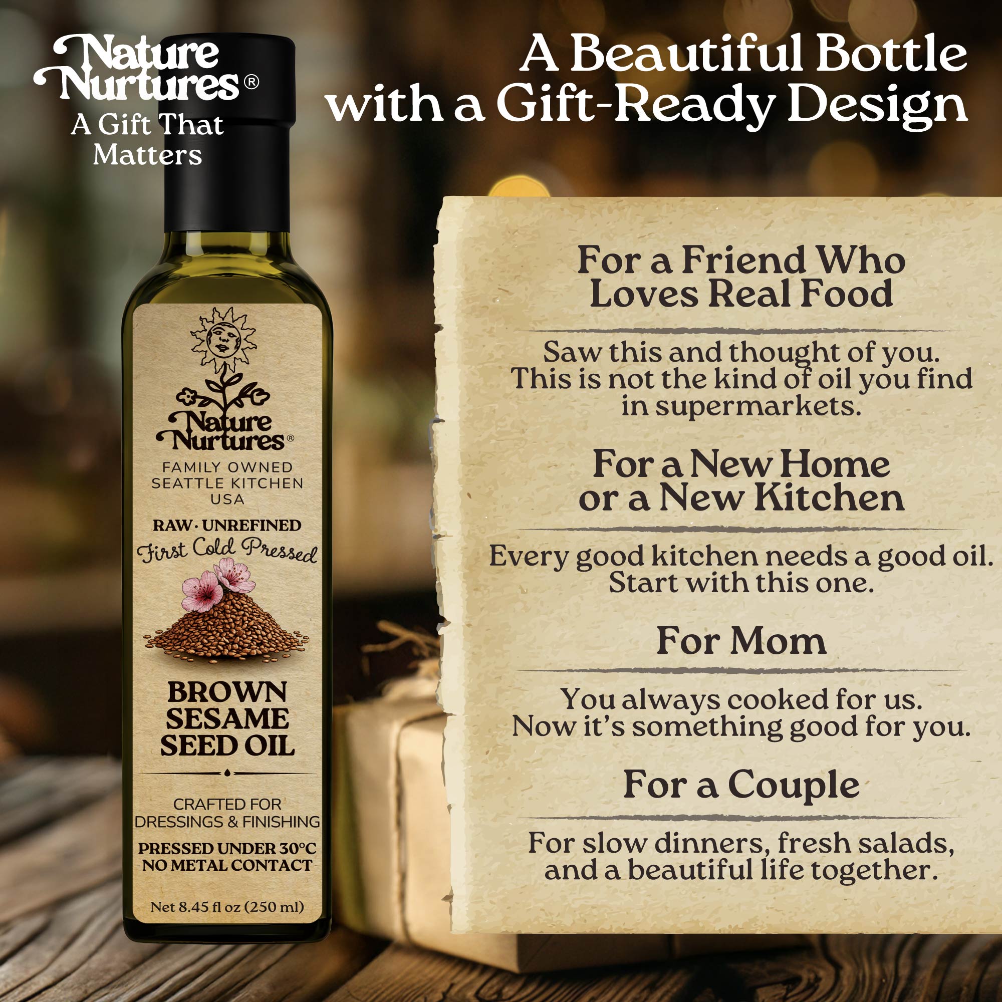 In the end, it becomes more than a bottle, it becomes something you share, like when someone says, “This one is really smooth, try it,” or brings it into a quiet evening with, “It goes perfectly with something simple,” or adds it gently to a dish and smiles, “You’ll feel the difference.” It becomes part of warm meals, slow moments, and flavors that stay with you.