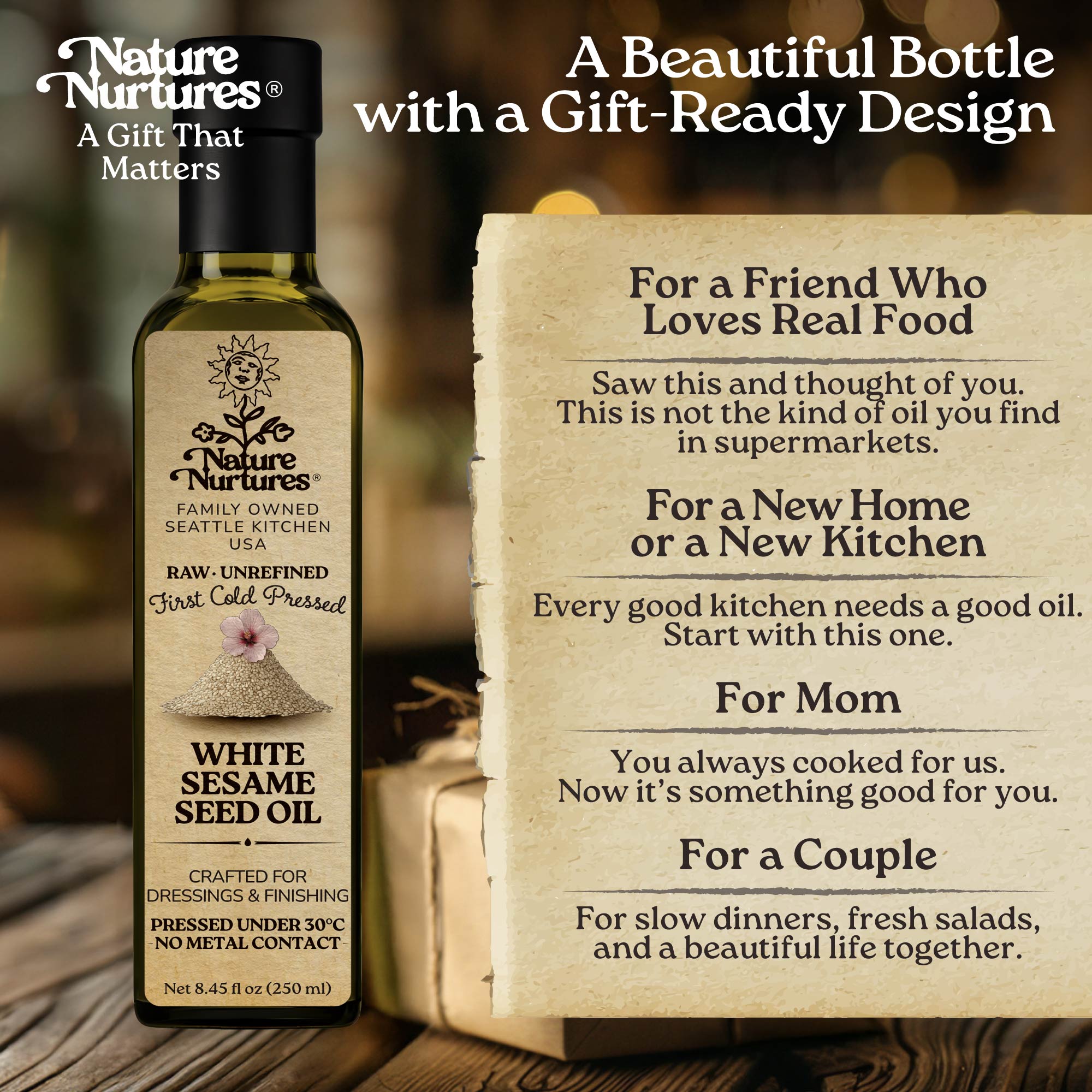 In the end, it becomes more than a bottle, it becomes something you share, like when someone says, “This one is really smooth, try it,” or brings it into a quiet evening with, “It goes perfectly with something simple,” or adds it gently to a dish and smiles, “You’ll feel the difference.” It becomes part of warm meals, slow moments, and flavors that stay with you.