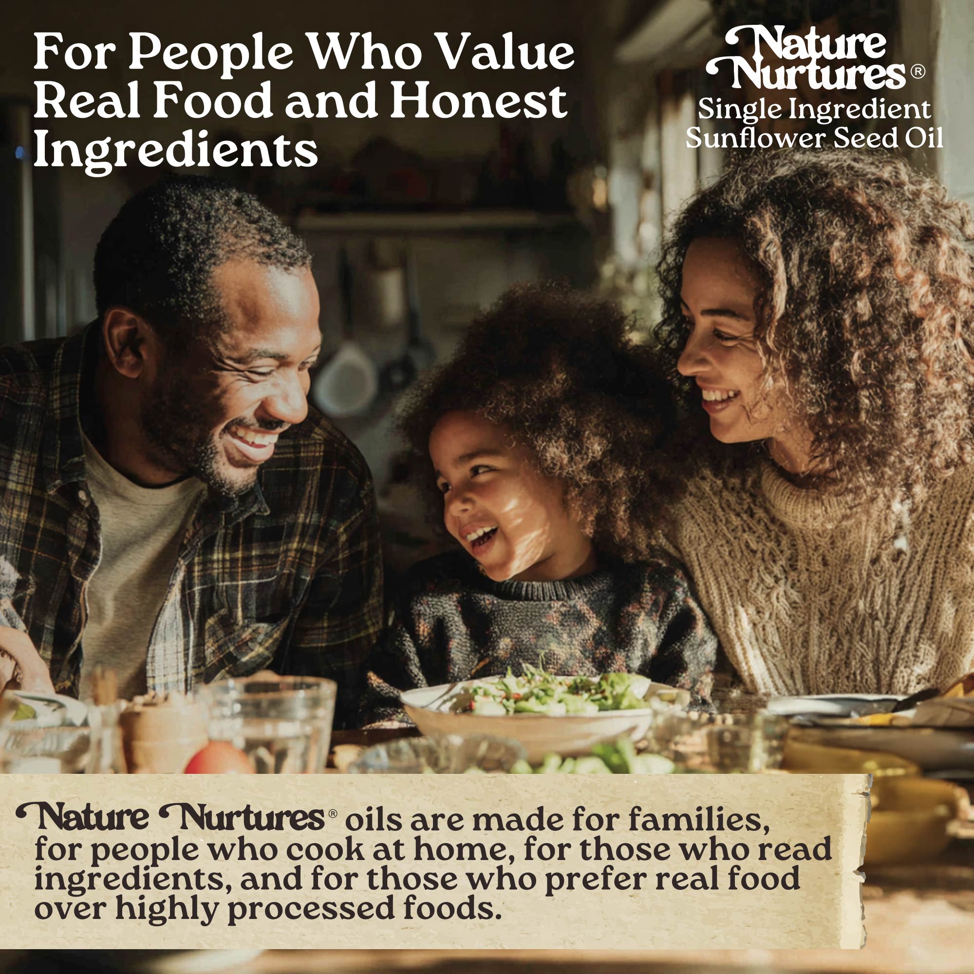 It comes back to the table, for people who value real food and honest ingredients, for those who enjoy light, clean flavors with a smooth finish, where single ingredient sunflower oil becomes part of meals that feel fresh, simple, and quietly special.