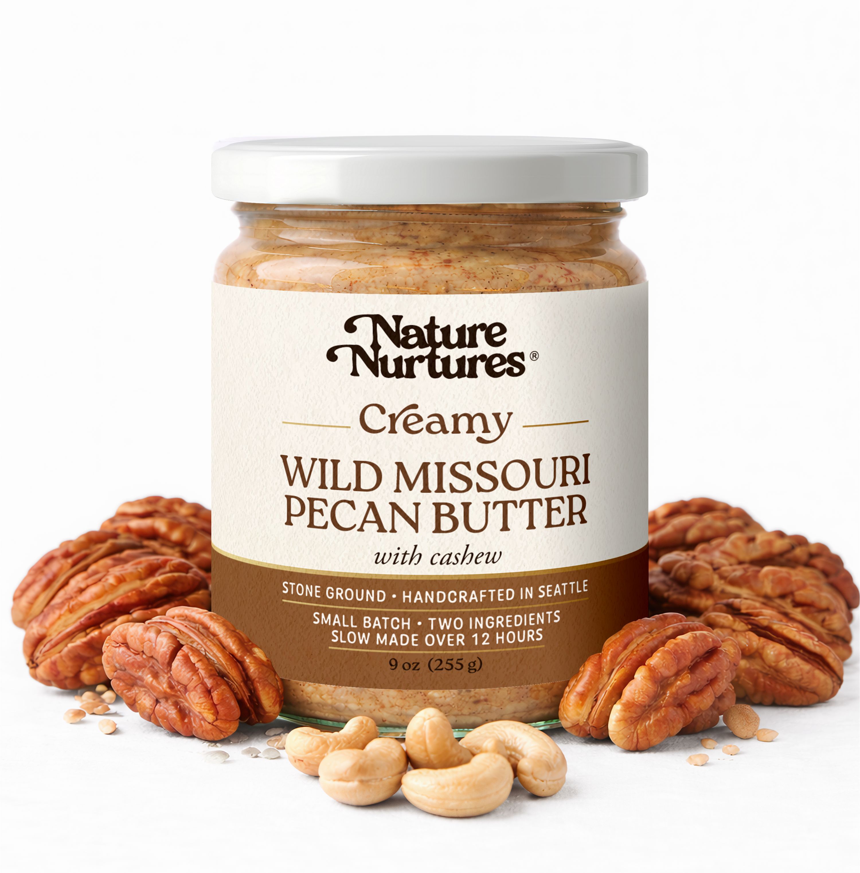 Creamy Wild Pecan Butter with Cashew