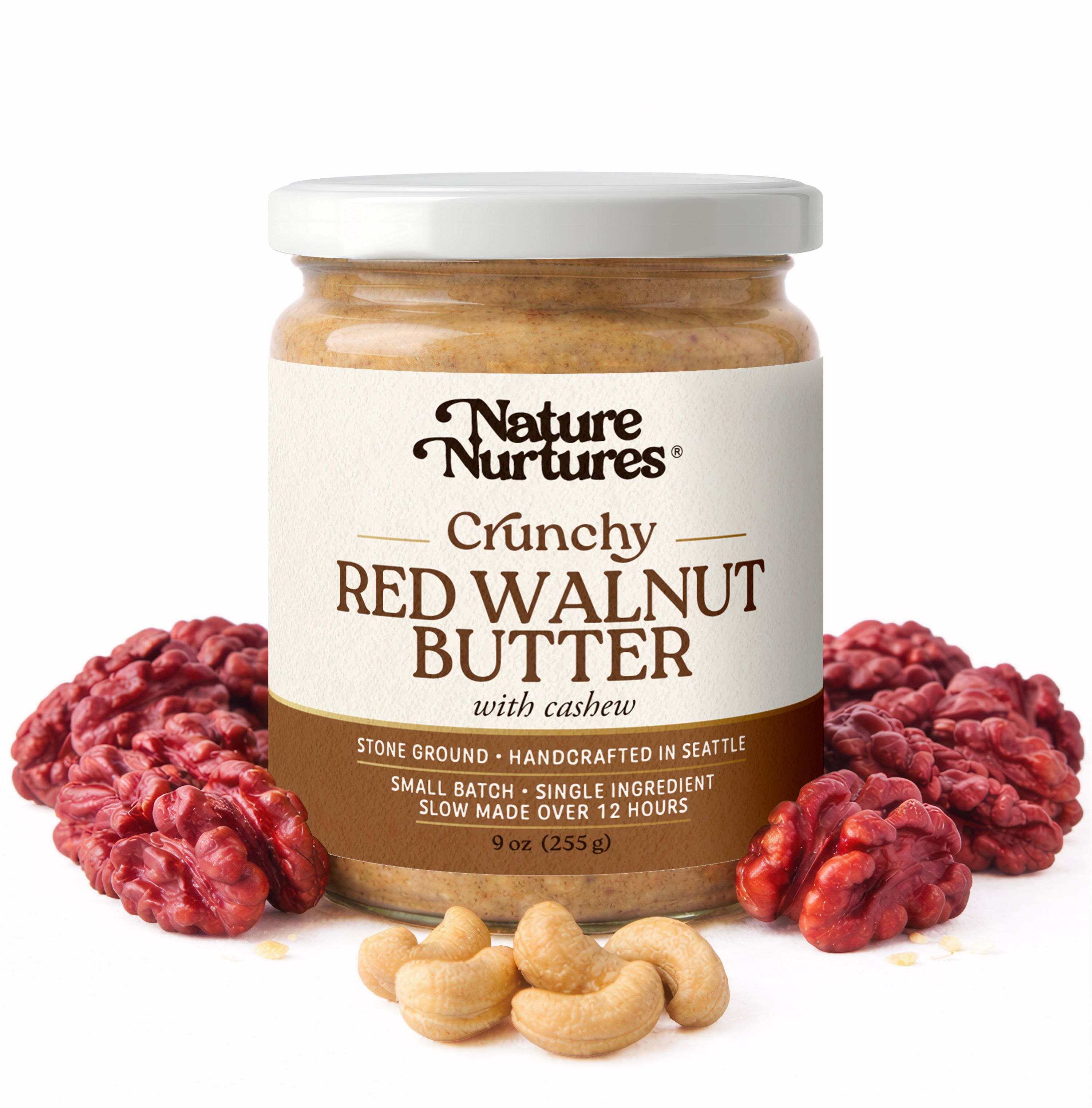 Crunchy Red Walnut Butter with Cashew