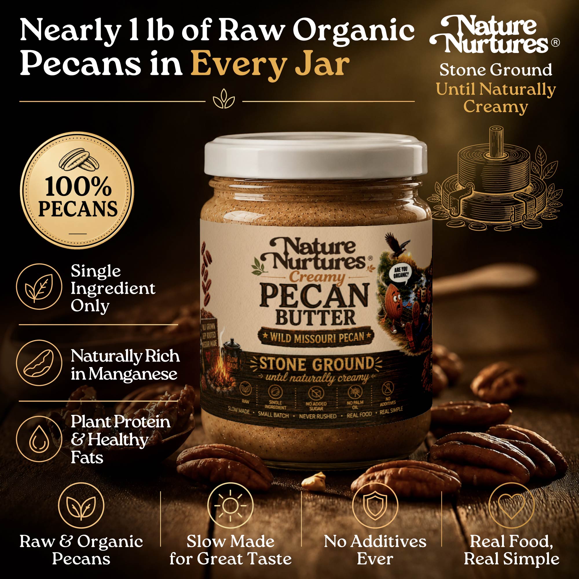 Creamy Wild Pecan Butter