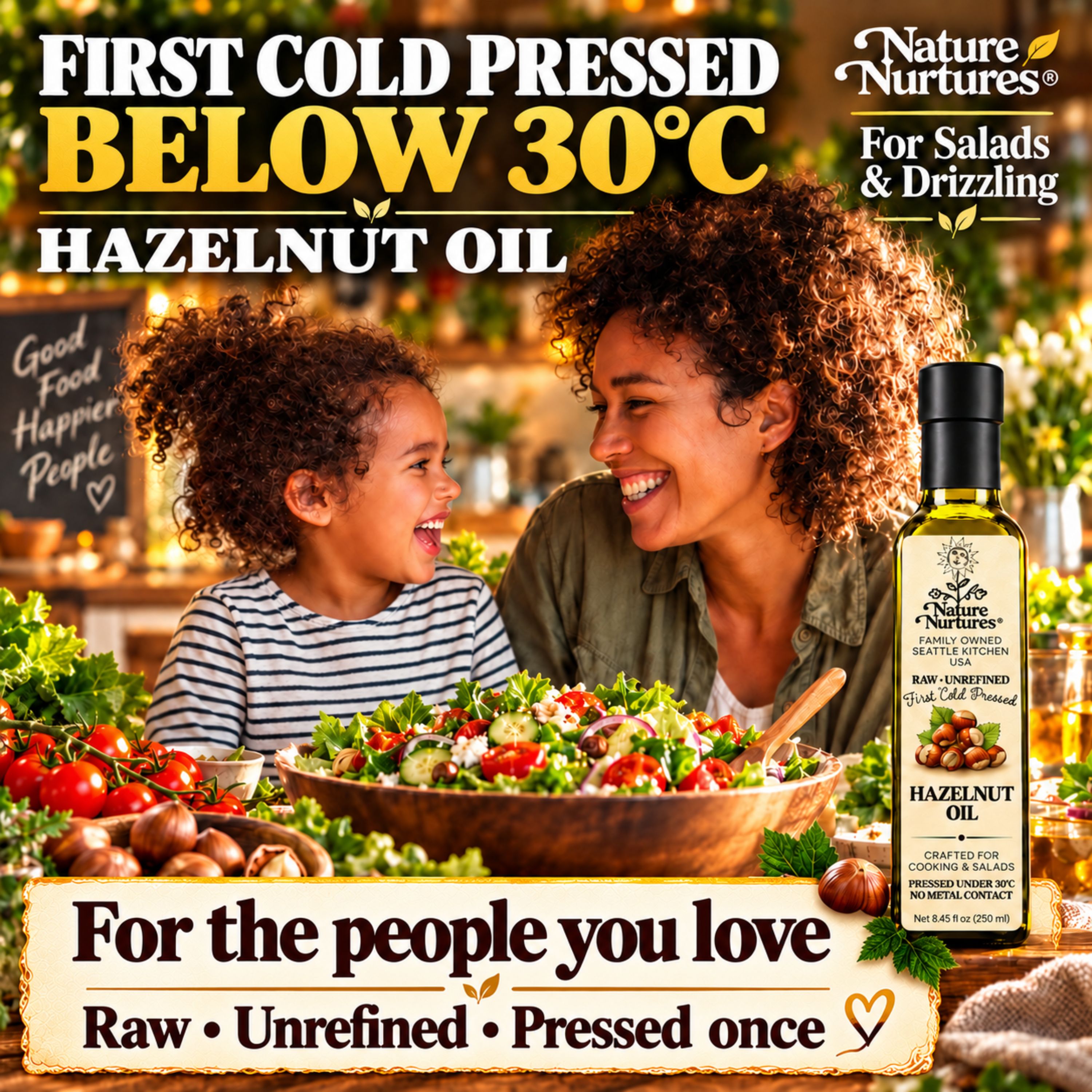 Hazelnut Oil for Cooking, Desserts &amp; Drizzling